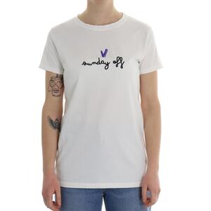 T-SHIRT SUNDAY OFF BIANCO